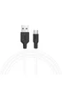 Дата кабель Hoco X21 Silicone Type-C Cable (1m) Черный / Белый