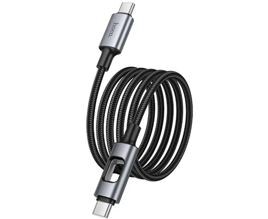 Дата кабель Hoco U144 New Type-C to Type-C 60W (1.2m) Black
