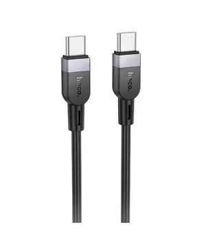 Дата кабель Hoco X109 Energy silicone Type-C to Type-C 60W (3m) Black