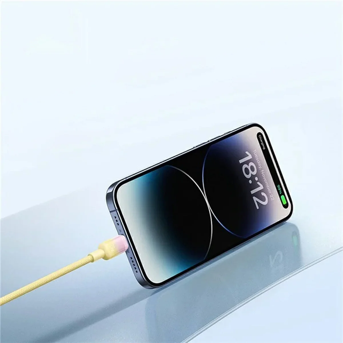 Дата кабель Baseus Discolor Series Fast Charging Type-C to Lightning 20W (1m) (P10374901) Custard Yellow