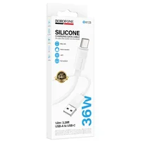 Дата кабель Borofone BX123 Leya USB to Type-C 36W (1m) White