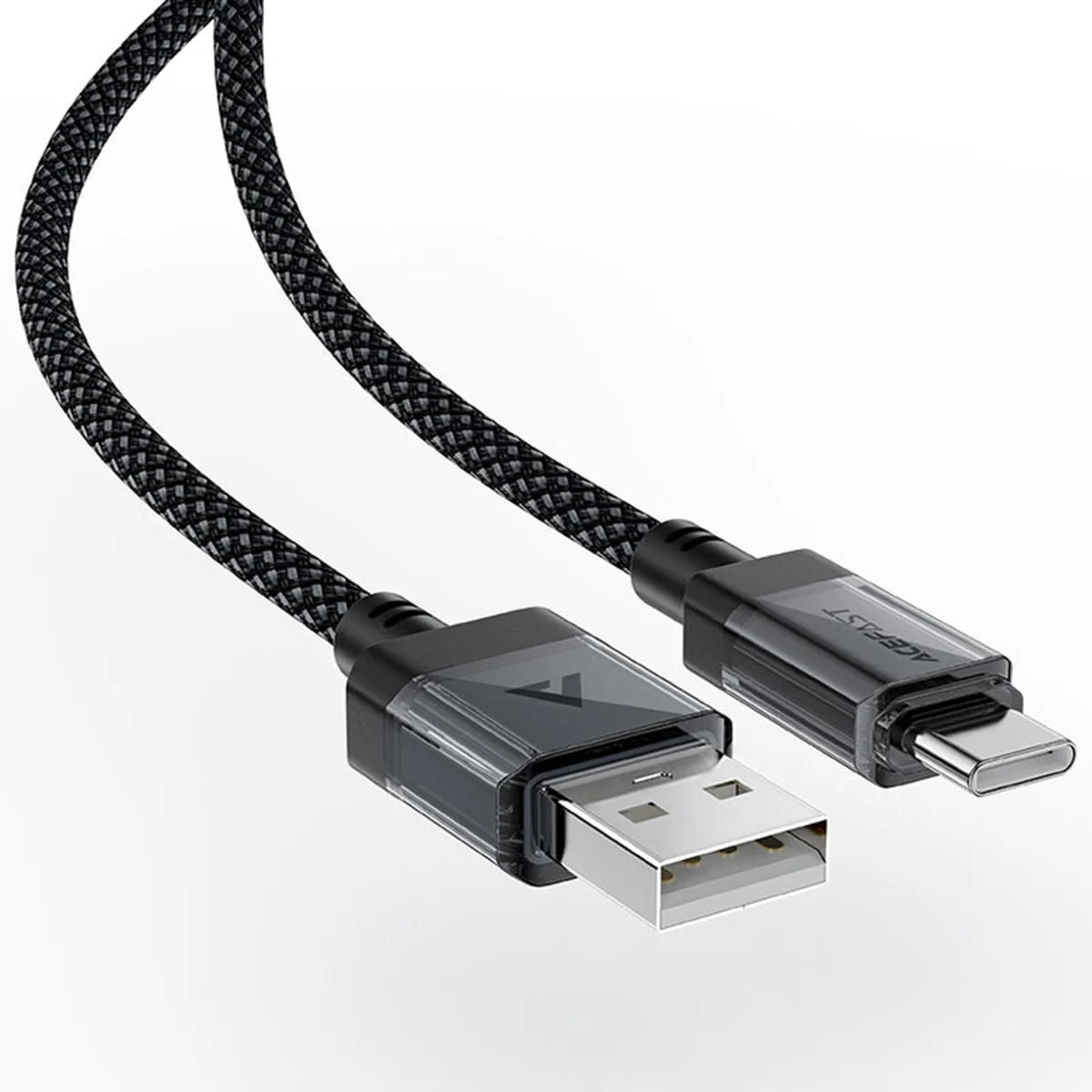 Дата кабель Acefast C12-04 USB to Type-C 3A (1.2m) Black