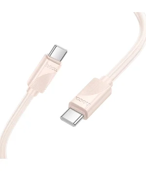 Дата кабель Hoco X114 Energy Type-C to Type-C 60W (1m) Pink
