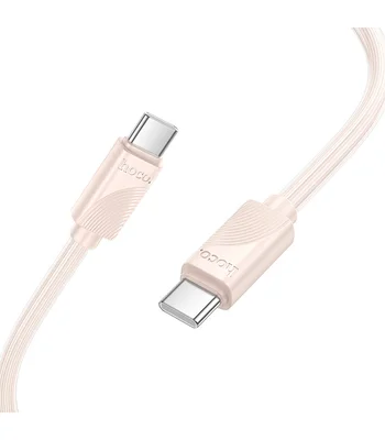 Дата кабель Hoco X114 Energy Type-C to Type-C 60W (1m) Pink
