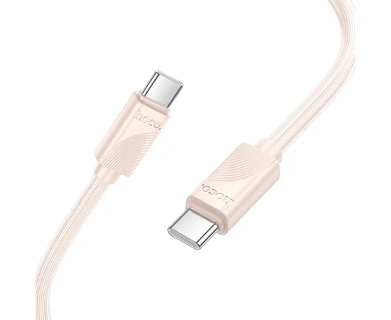 Дата кабель Hoco X114 Energy Type-C to Type-C 60W (1m) Pink