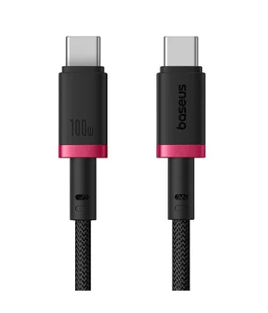 Дата кабель Baseus Dura Series Fast Charging Type-C to Type-C 100W (1m) (P10377803U01) Red / Black