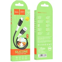 Дата кабель Hoco X82 Silicone USB to Type-C (1m) Black