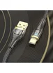 Дата кабель Hoco U121 Gold standard Transparent Discovery Edition USB to Type-C (1.2m) Black