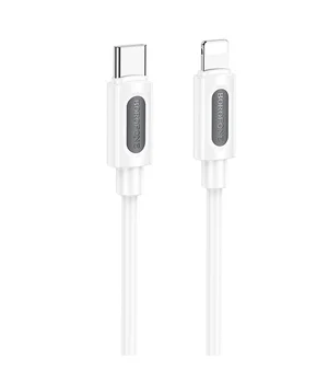 Дата кабель Borofone BX114 Structure Type-C to Lightning 27W (1m) White