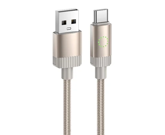 Дата кабель Hoco X117 Star USB to Type-C 3A (1m) Gold