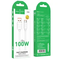 Дата кабель Hoco X115 Surpass USB to Type-C 100W (1m) White