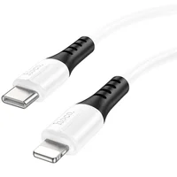 Дата кабель Hoco X82 Silicone Type-C to Lightning 20W (1m) White