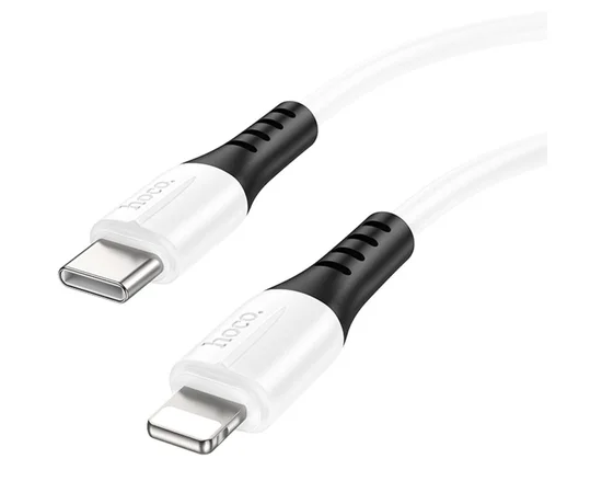Дата кабель Hoco X82 Silicone Type-C to Lightning 20W (1m) White