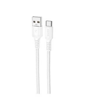 Дата кабель Borofone BX116 Certain USB для Type-C 3A (1m) White