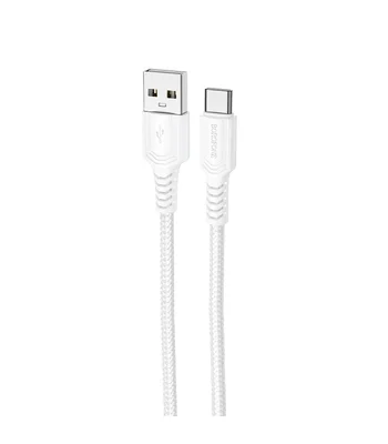 Дата кабель Borofone BX116 Certain USB для Type-C 3A (1m) White