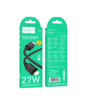 Дата кабель Hoco X113 Beneficio Type-C to Lightning (1m) Black