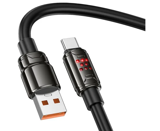 Дата кабель Hoco U143 Joy USB to Type-C 5A (1.2m) Black