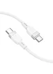 Дата кабель Hoco X109 Energy silicone Type-C to Type-C 60W (1m) White