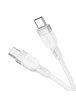 Дата кабель Hoco X109 Energy silicone Type-C to Type-C 60W (1m) White