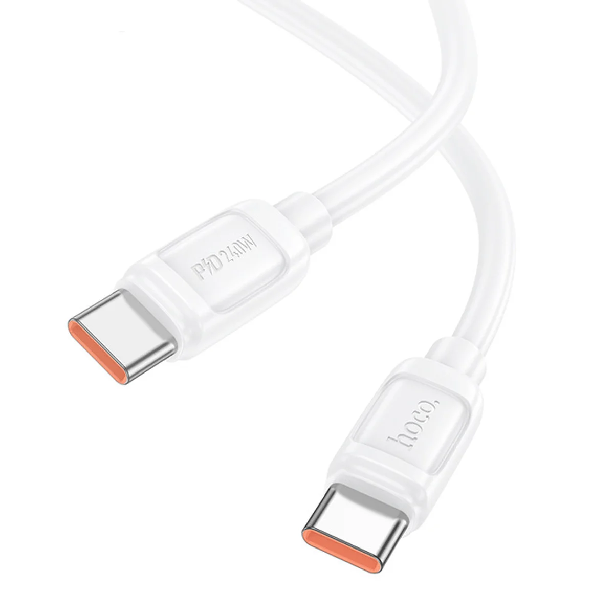Дата кабель Hoco X115 Surpass Type-C to Type-C 240W (1m) White