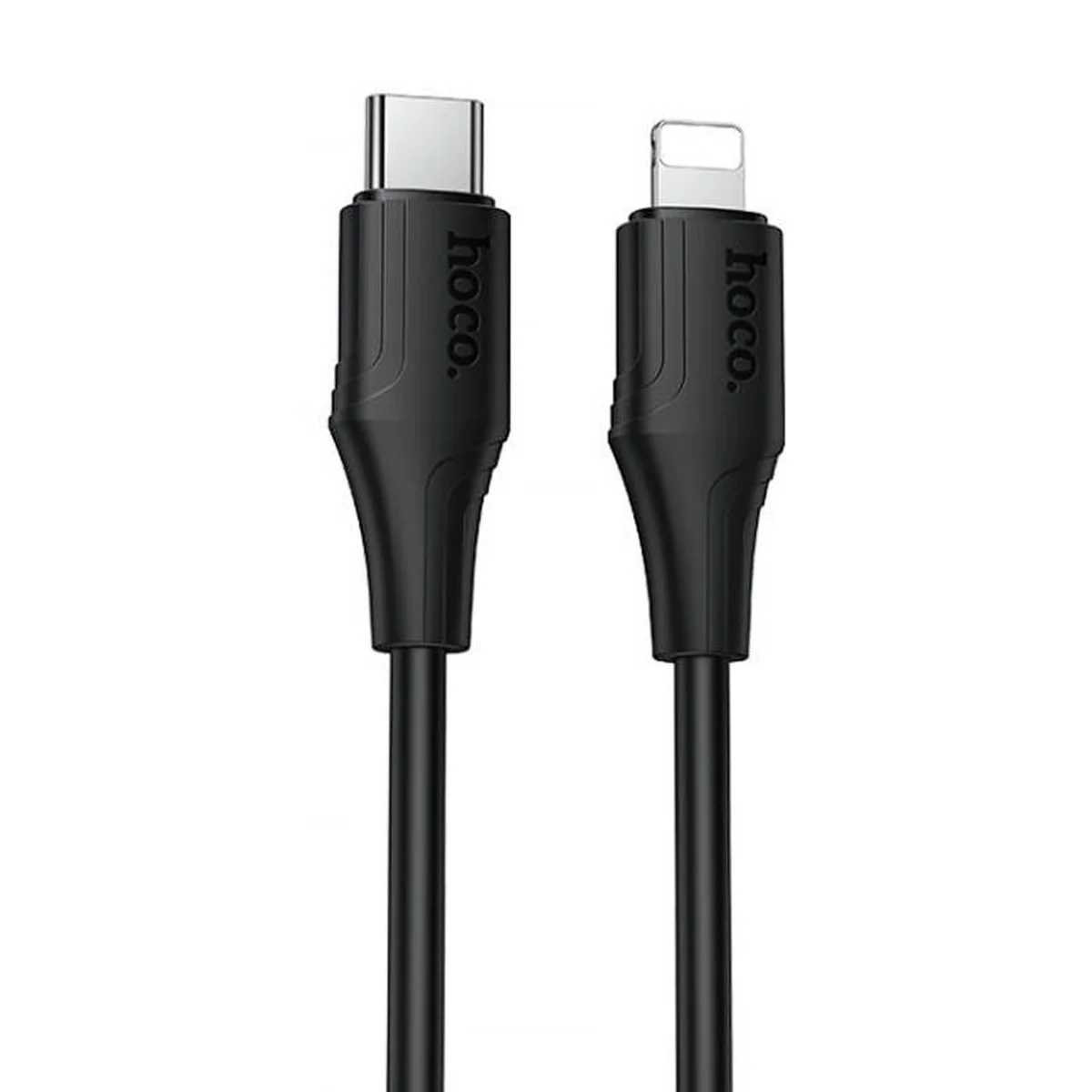 Дата кабель Hoco X124 Bien silicone Type-C to Lightning 27W (1m) Black
