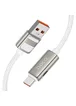 Дата кабель Hoco U137 Line with display USB to Type-C 5A/66W (1.2m) White