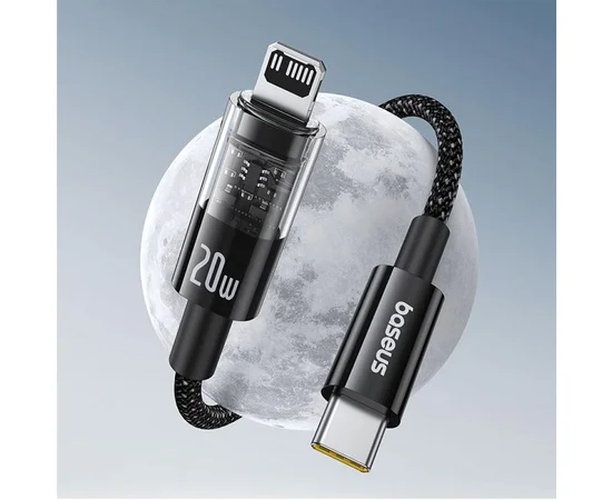 Дата кабель Baseus Gem Fast Charging Type-C to Lightning 20W (2m) (P10373001211-01) Cluster Black