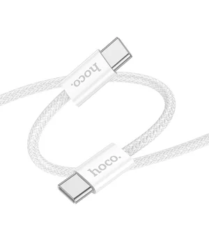 Дата кабель Hoco X104 Source 60W Type-C to Type-C (2m) White