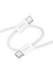 Дата кабель Hoco X104 Source 60W Type-C to Type-C (2m) White