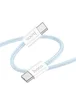 Дата кабель Hoco X104 Source 60W Type-C to Type-C (1m) Blue