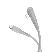 Дата кабель Borofone BX105 Corriente 60W Type-C to Type-C (1m) Gray