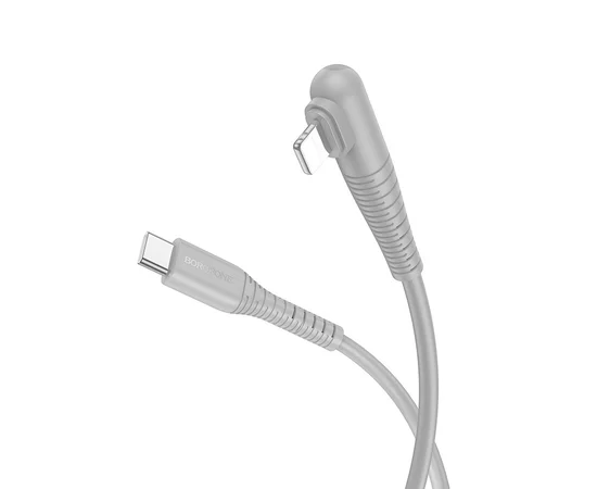 Дата кабель Borofone BX105 Corriente 60W Type-C to Type-C (1m) Gray