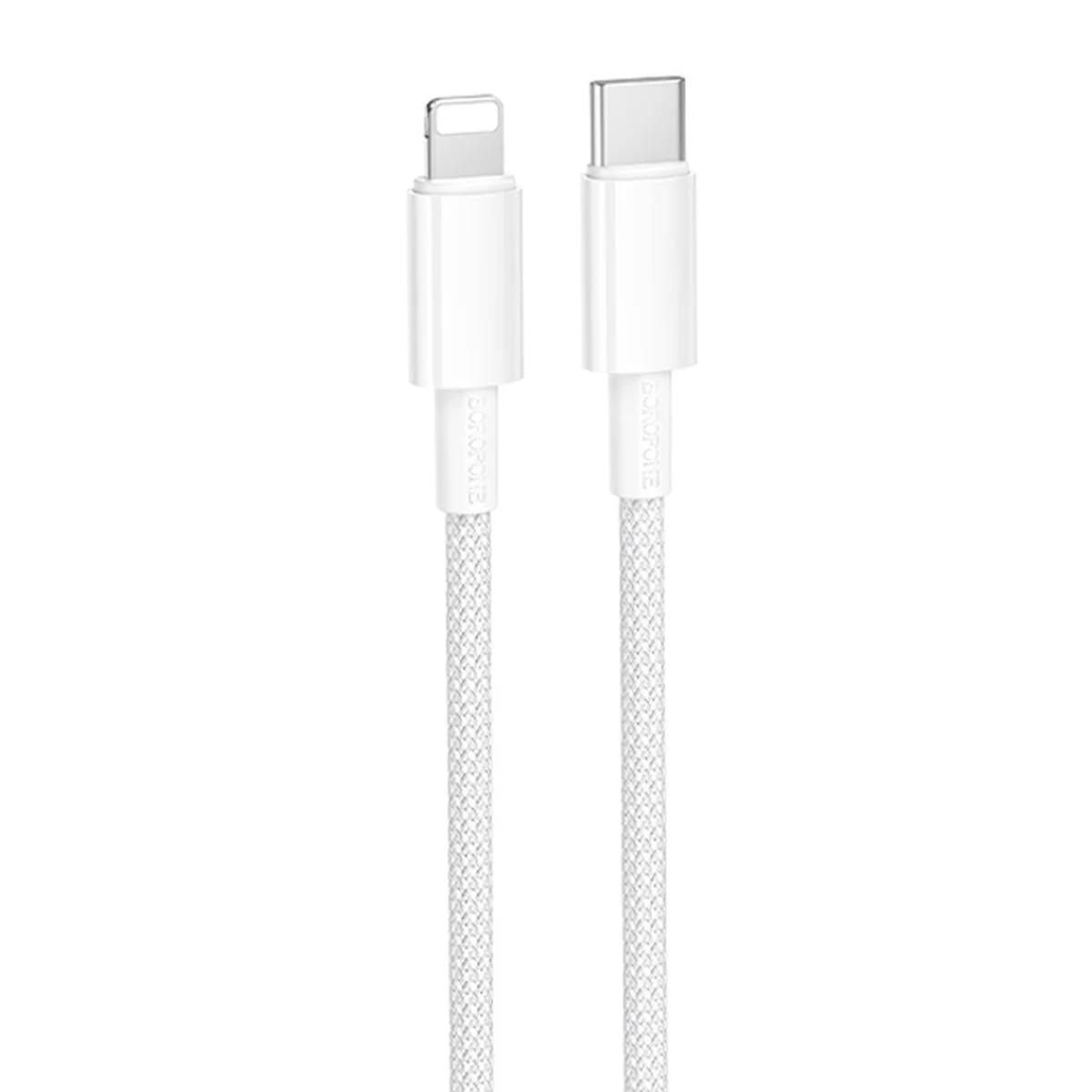 Дата кабель Borofone BX117 Source Type-C to Lightning 27W (1m) White