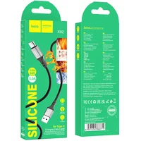 Дата кабель Hoco X92 Honest Silicone USB to Type-C (3m) Black