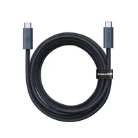 Дата кабель Baseus Flash 2 USB4 Full-Featured Type-C to Type-C 240W (1.8m) (P10311803112) Cluster Black