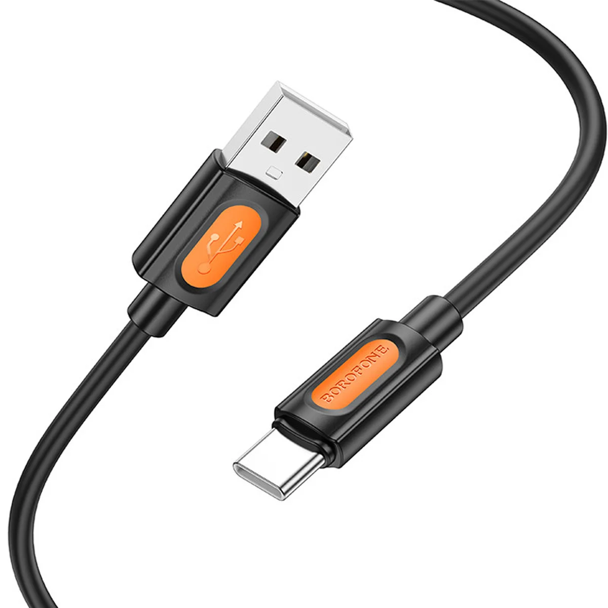 Дата кабель Borofone BX114 Structure USB to Type-C 3A (1m) Black