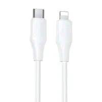 Дата кабель Hoco X124 Bien silicone Type-C to Lightning 27W (1m) White