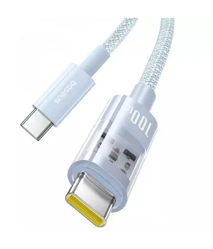 Дата кабель Baseus Gem Fast Charging Type-C to Type-C 100W (1m) (P10373000111) Galaxy Blue