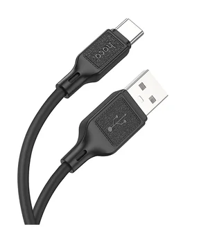 Дата кабель Hoco X90 Cool silicone USB to Type-C (1m) Black
