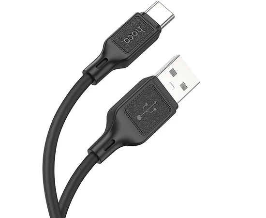 Дата кабель Hoco X90 Cool silicone USB to Type-C (1m) Black