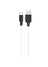 Дата кабель Hoco X21 Silicone Type-C Cable (2m) Чорний / Білий