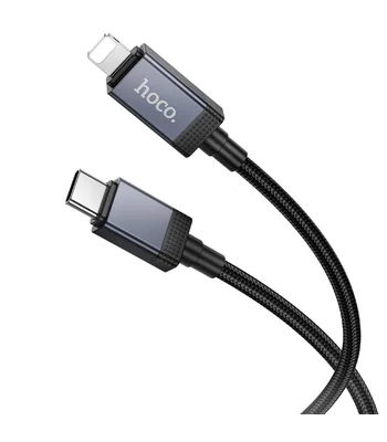Дата кабель Hoco X118 Generic with display Type-C to Lightning 27W (1m) Black