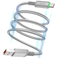 Дата кабель WIWU C082 Maglink USB to Type-C 60W (1m) Grey