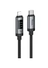 Дата кабель Hoco U148 Lord with display Type-C to Lightning 27W (1.2m) Black