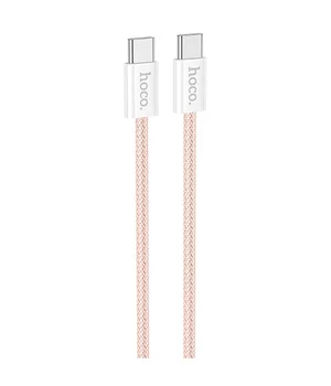 Дата кабель Hoco X104 Source 60W Type-C to Type-C (1m) Pink