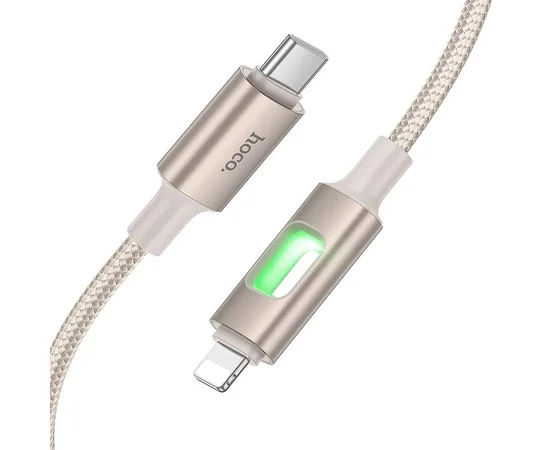 Дата кабель Hoco U144 New Type-C to Lightning 27W (1.2m) Gold
