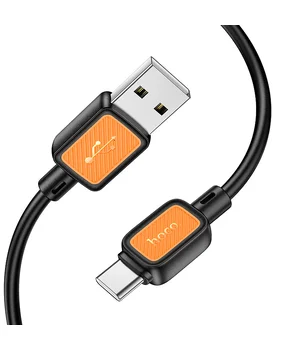 Дата кабель Hoco X108 Benefit USB to Type-C 3A (1m) Black