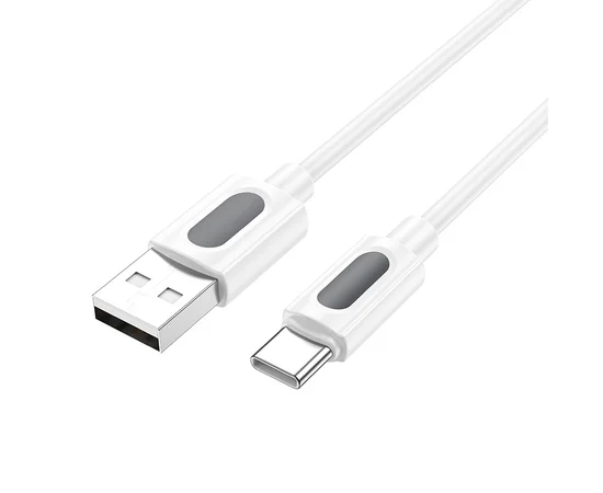 Дата кабель Borofone BX114 Structure USB to Type-C 3A (1m) White