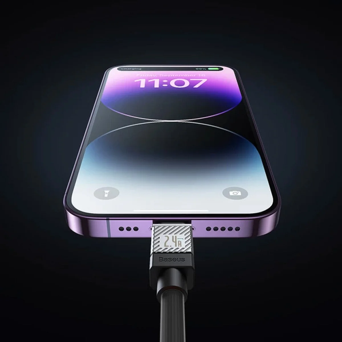 Дата кабель Baseus CoolPlay Series Type-C to Lightning 20W (1m) (CAKW00000) Black