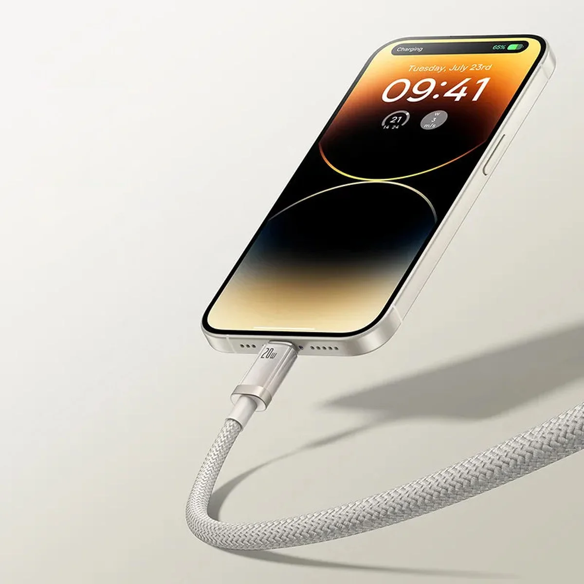 Дата кабель Baseus Titanium Alloy Fast Charging USB Type-C 100W (1m) (P10378102) Galaxy Titanium Gold